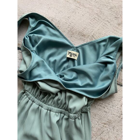 Show Me Your Mumu Womens Small Green Sleeveless Maxi Long Layered Dress - Picture 3 of 3